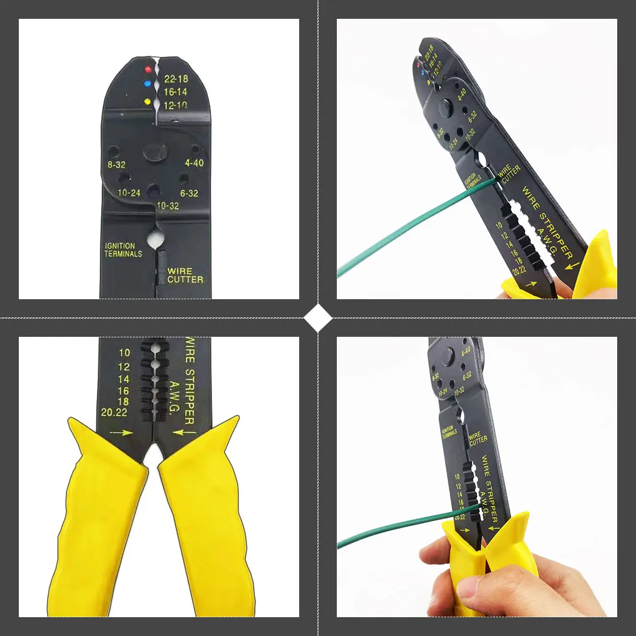 Wire Stripper - Precise Cutting Cable Wire Strippers, Multifunctional Fast Wire Cutters to Accurately Strip