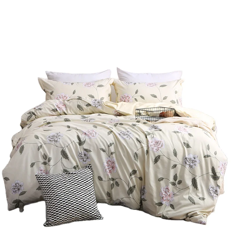 300TC хлопок, цветочный принт, модный дизайн, низкая Минимальная партия, низкая цена