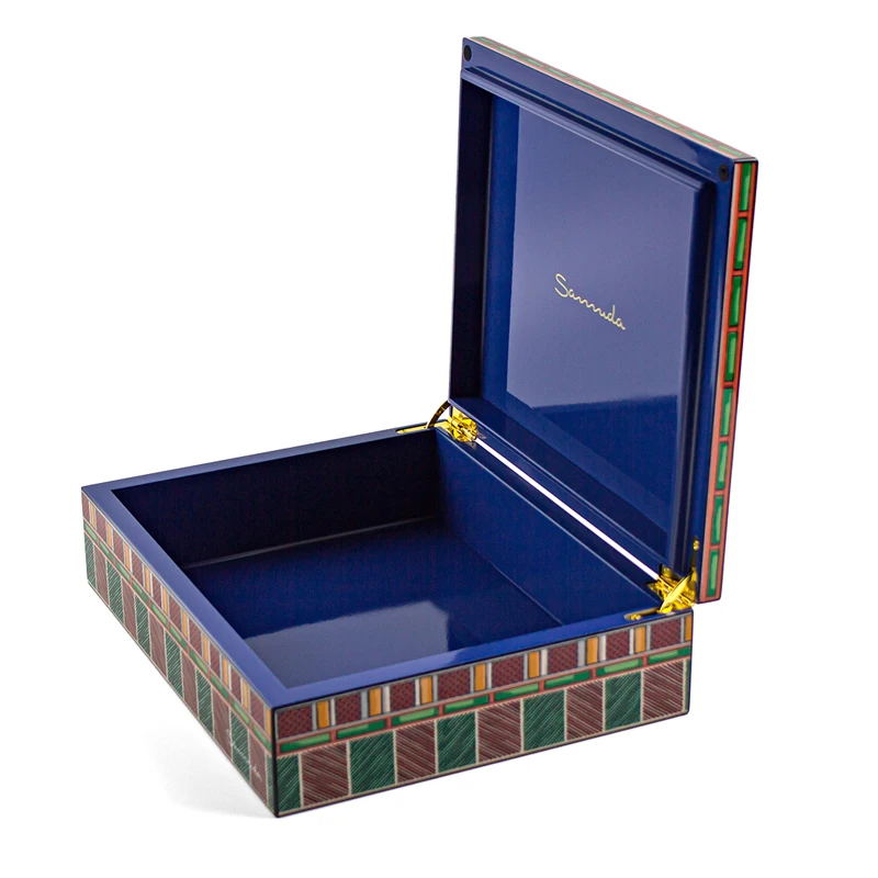 Customized High Gloss Varnish MDF Wooden Gift Box Luxury Piano Lacquer Chocolate Gift Packaging Box for Ramadan Dates