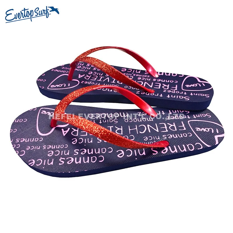 Chinese manufacturer supplier fancy slippers ladies pattern unisex beach flip-flops slippers