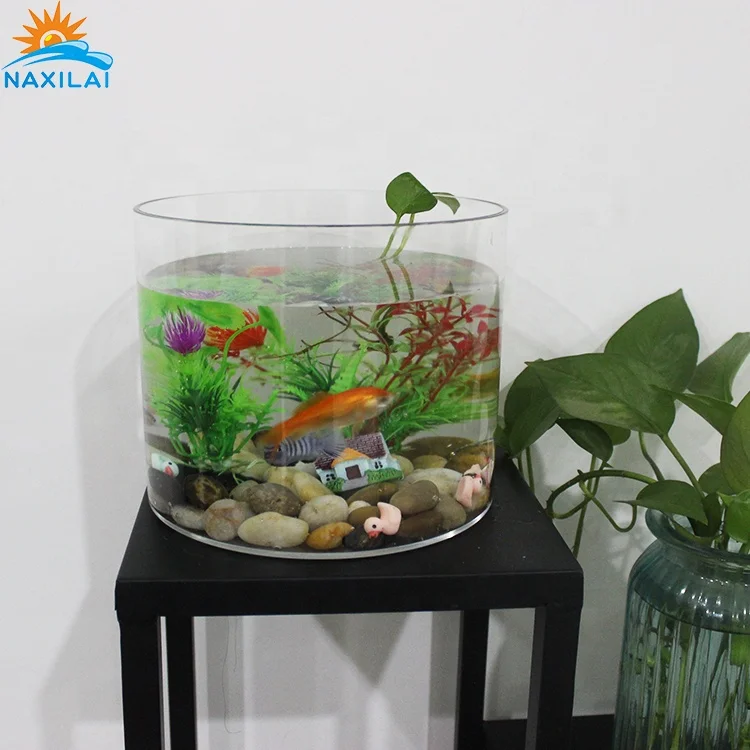 NAXIALI Acrylic Tank Mini Aquariums Acrylic New Design Aquarium Live Goldfish Aquarium Fish