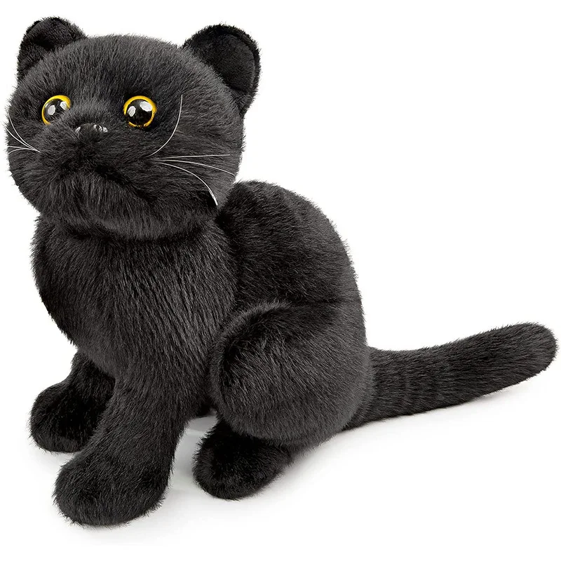 Plush toy stuffed black cat toy
