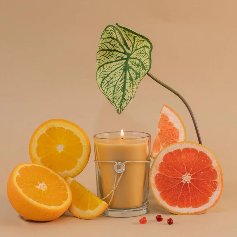 Home Decoration Custom Soy Wax Glass Jar Scented Candle And Gift Box high quality scented candles