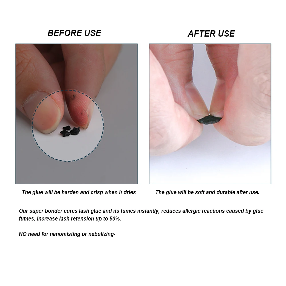 Private Label Maximum Glue Retention Glue Bond Lasting Latex Free Eyelash Extension Glue Super Bonder