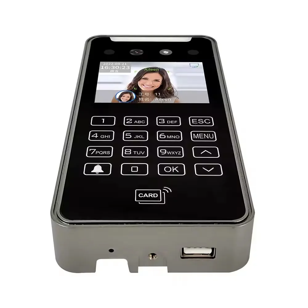 Cloud Web Software Smart Phone APP control Dynamic Face Recognition Terminal for access control and time attendance rfid card