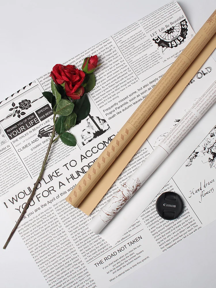 paper New times newspaper Florist Bouquets and fresh flowers Packaging materials paper art