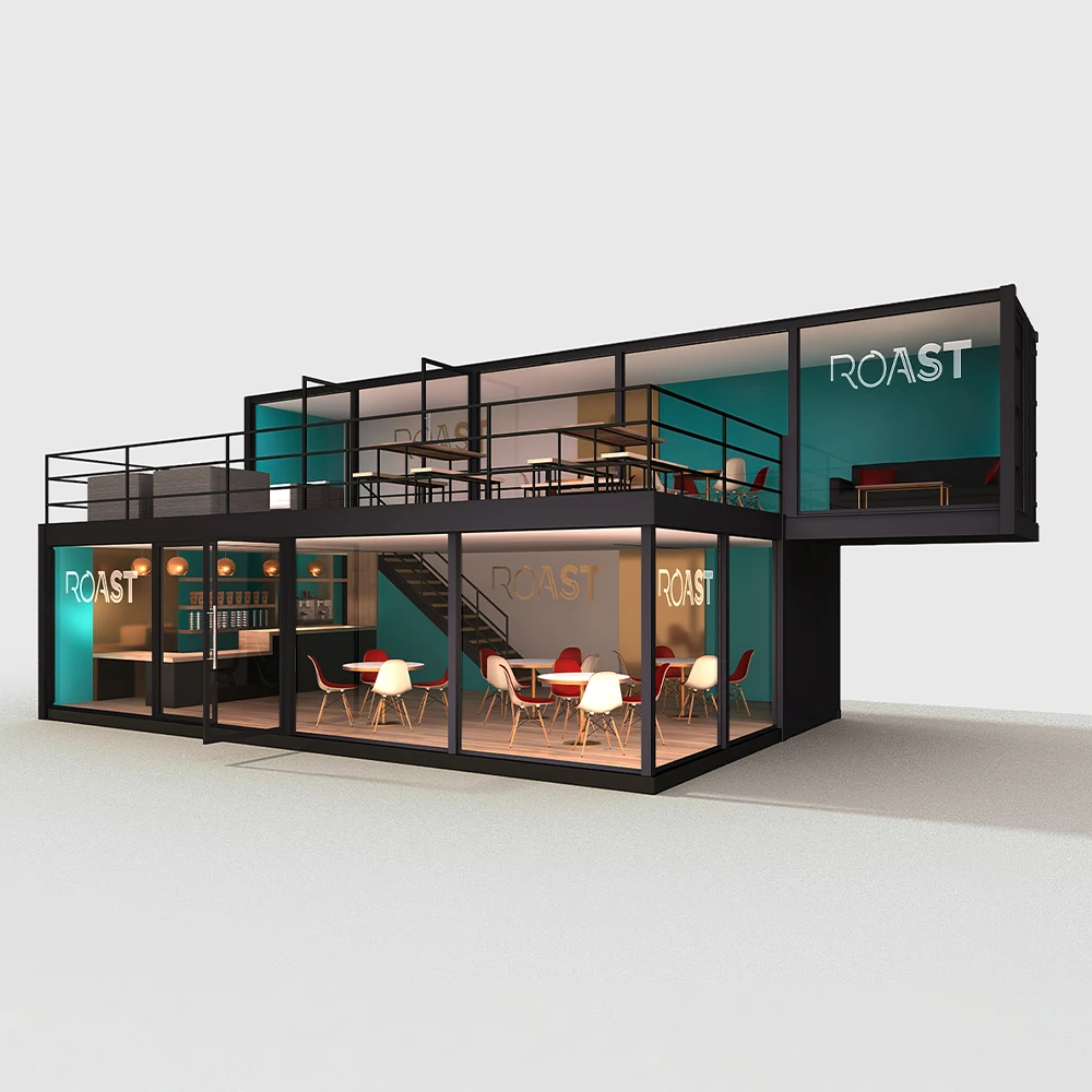 Prefabricated Portable Modular Prefabricated House Modern Luxury 20 40 Foot Combination Container Shop/Cafe
