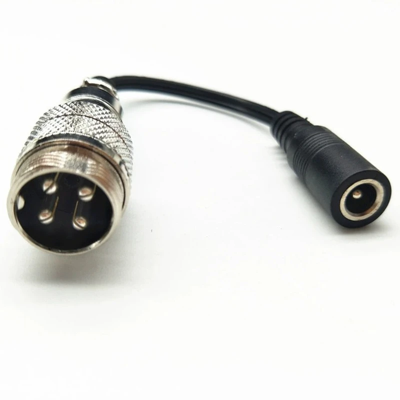 4 контакта M16 авиационный штекер к DC5521 женский кабель GX16