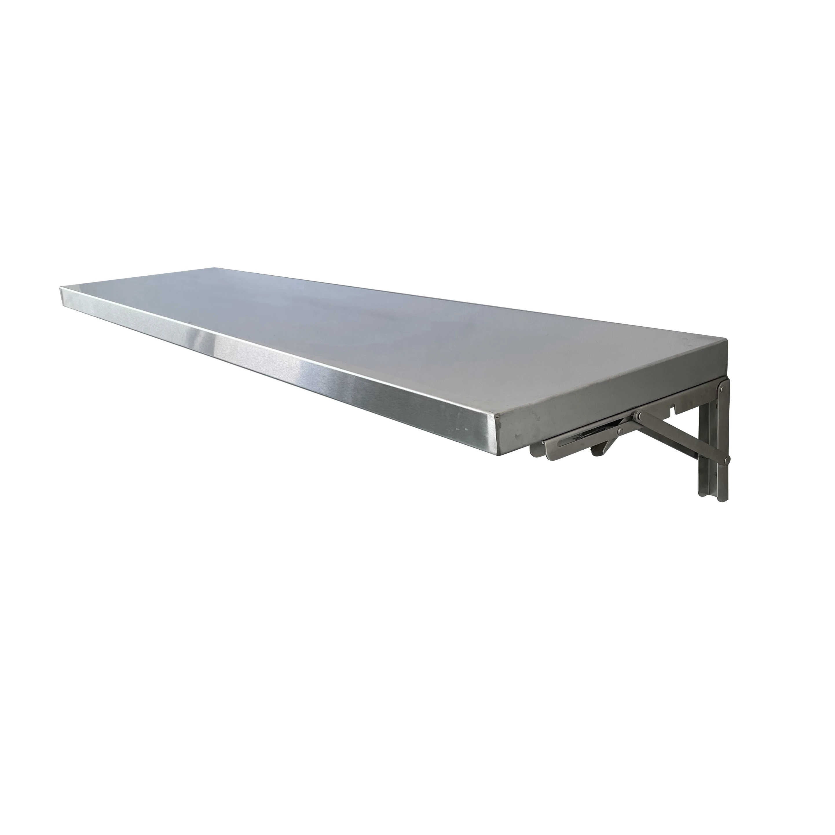Jincheng NSF Knock-down Commercial Structure heavy duty Stainless Steel Folding Wall Mounted Shelf