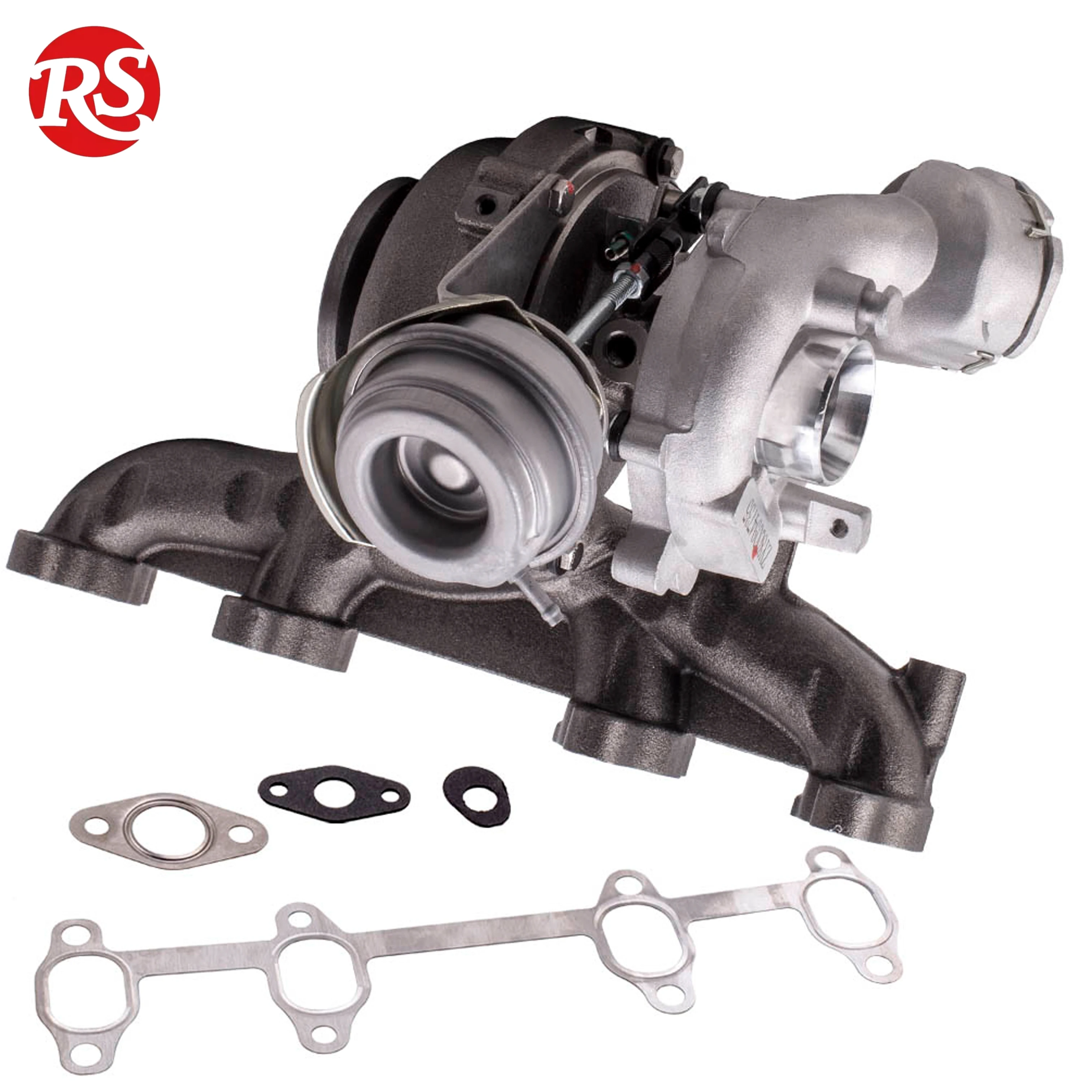 Турбокомпрессор 756867-0001 GT1646V для Volkswagen VW Caddy Golf mk3 Seat Altea 2.0tdi bmm + выпускной коллектор Турбокомпрессор 765261-5007S