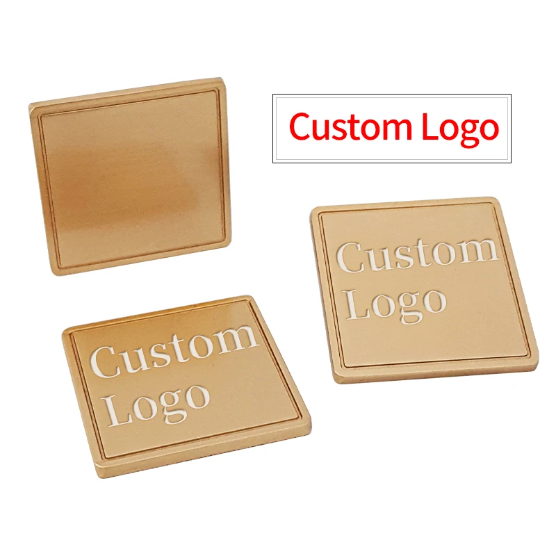Wholesale Custom Metallic Plating Luggage Tags Garment Labels For Bags