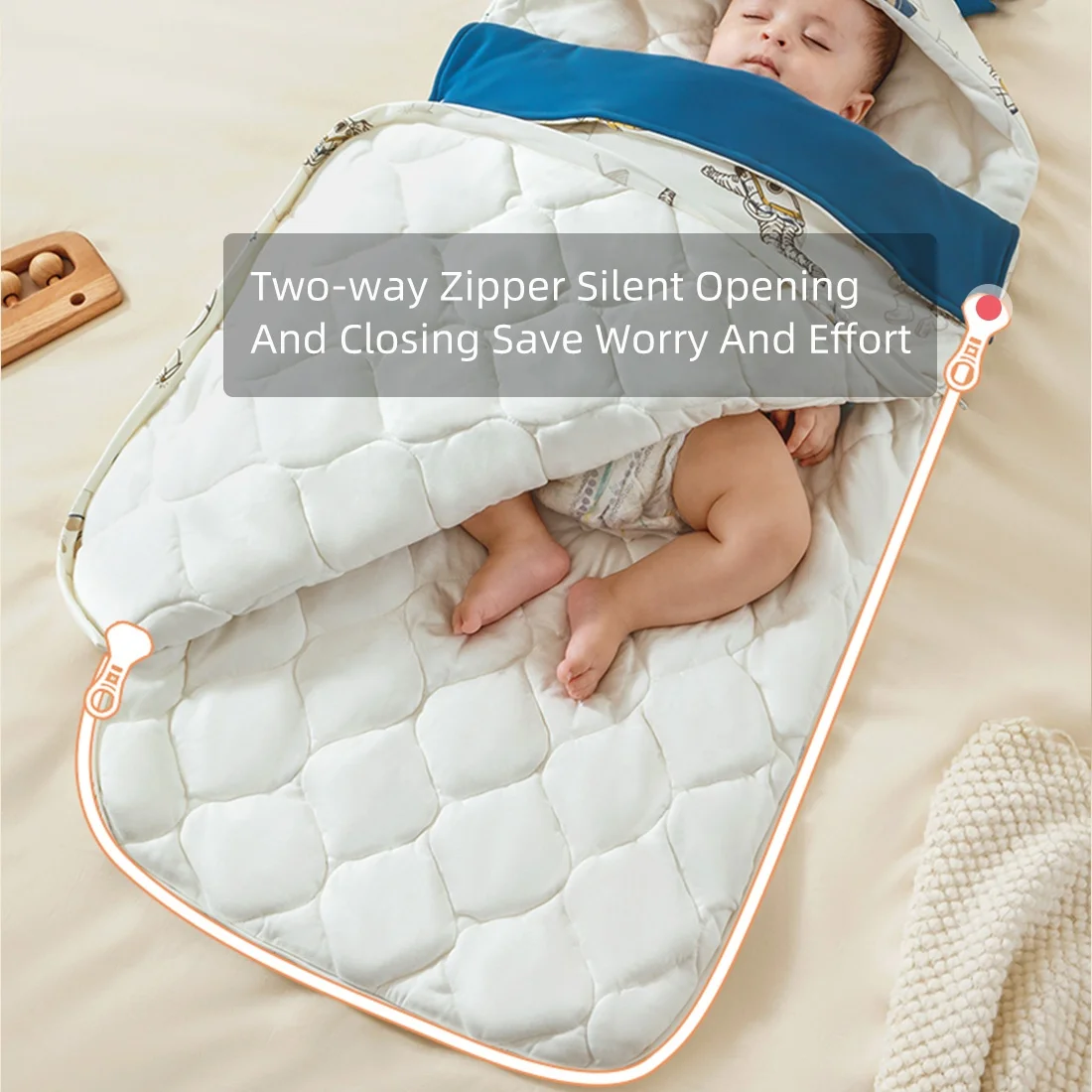 Custom wholesale baby blanket 100% organic cotton four season universal wear clothes newborn baby swaddle