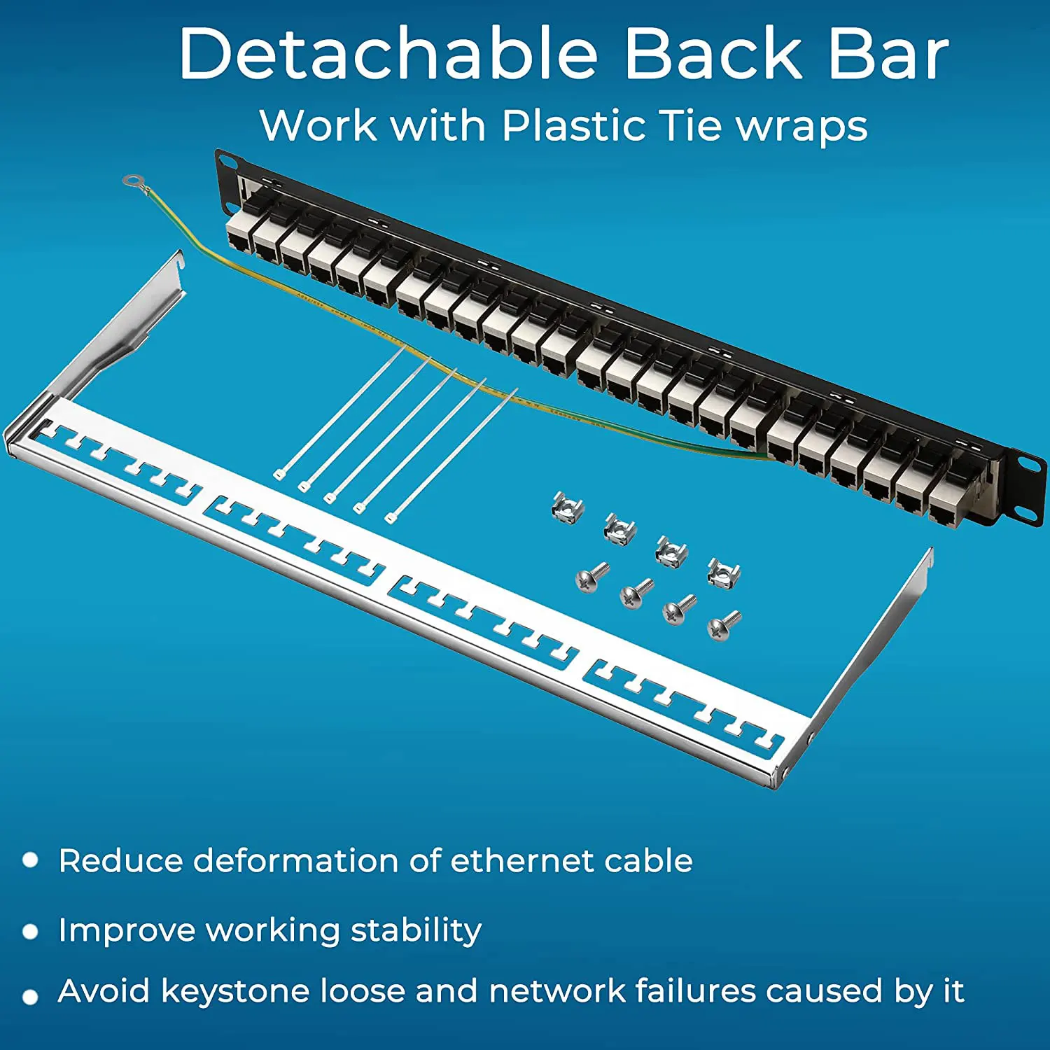 24 порта с CAT7 щит-кабелем RJ45 Keystone Jack STP патч-панель сетевые стеллажи шкафы 1U Lan кабельная