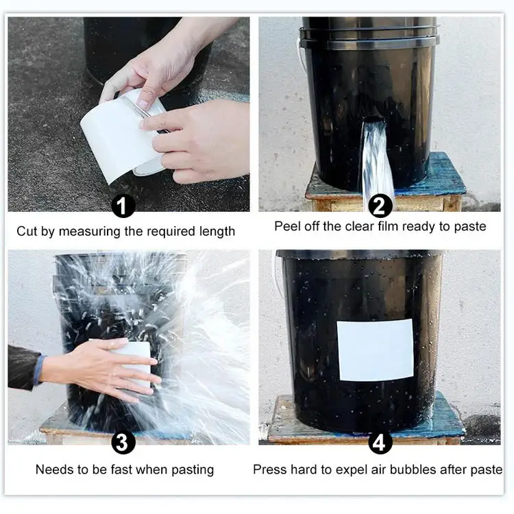 ANTI 4 in x 25 ft Seal and Patch Leaks Tape Flexible Rubberized Waterproof Tape