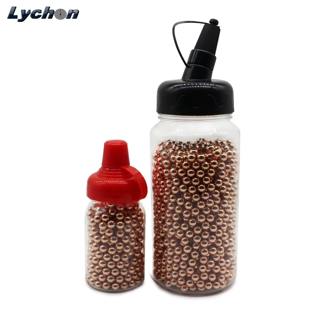 Hot sale bbs 4.5mm copper coated / zinc plated steel ball for shooting parts