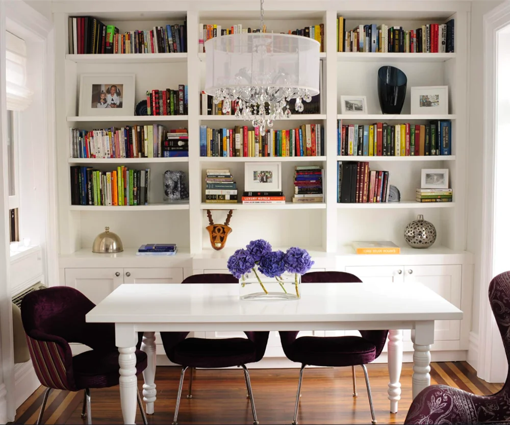 Modern Office Black Aluminum Frame Glass Door Bookshelves