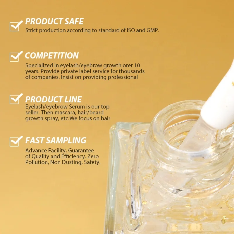 Repair Eyelash Keratin Grow Lashes Thicker lash lift aftercare serum Moisturize Eyelash serum Oil Free eyebrow lash Growth Serum