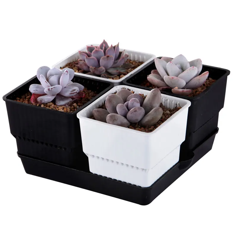 Полипропиленовые квадратные горшки для растений, домашний Декор для дома и улицы с высокой степенью возврата