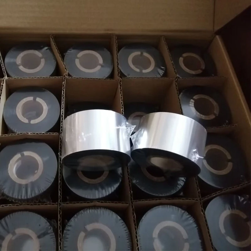 FINERAY Washable Printed Resin Barcode Ttr Ribbon 30mm* 300m Thermal Transfer Ribbon For Satin Label