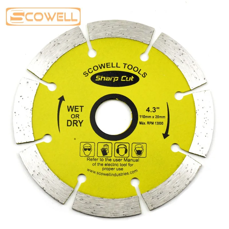 4 inch Marble granite Stone cutting Disc Diamond saw blade Dry Cutting Blades For Concrete