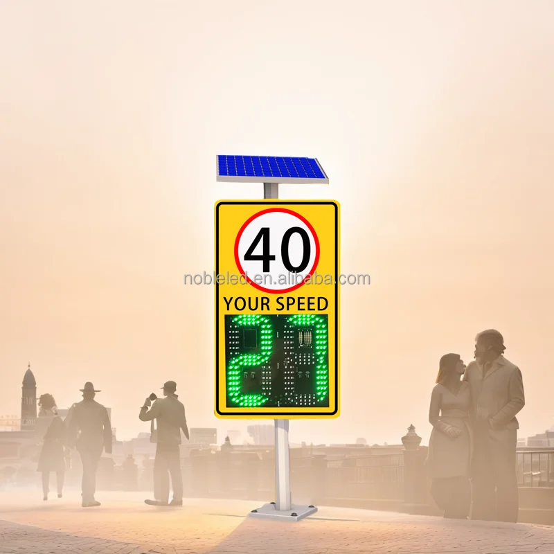 High Quality 88 Solar Radar Speed Limited Sign to Promote Traffic safety