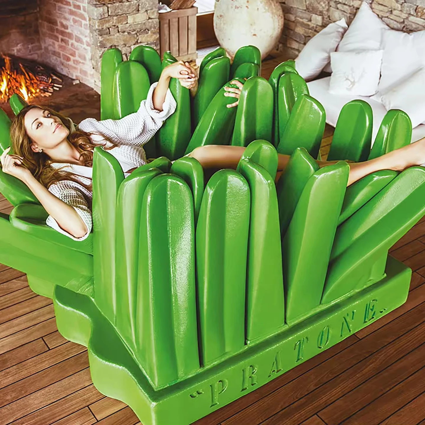 Italian grass lounge chairs and leisure sofas Art living room home decorations Creative design lazy sofa
