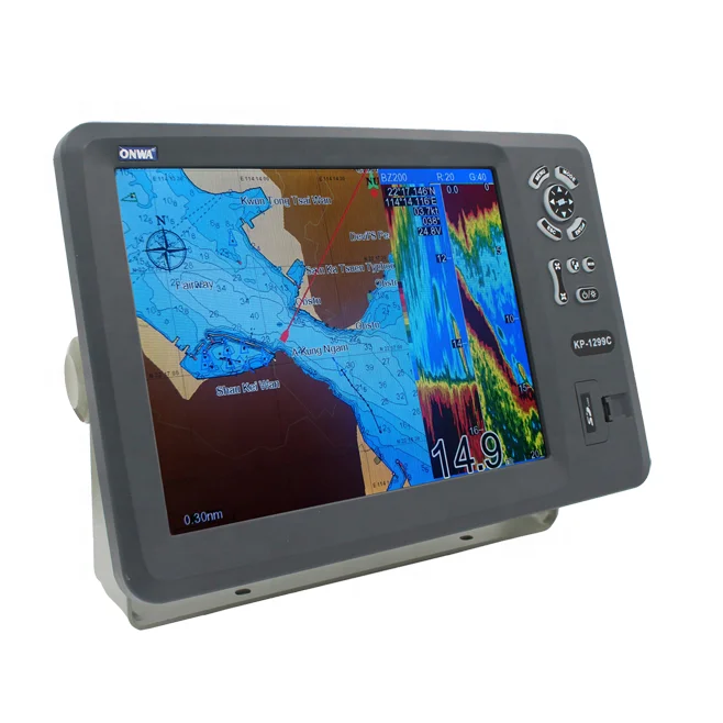 KP-8299C ONWA marine GPS Chart Plotter with Fish Finder/ KP-1299C GPS depth sounder/ Echo sounder (supports Expanded Features)