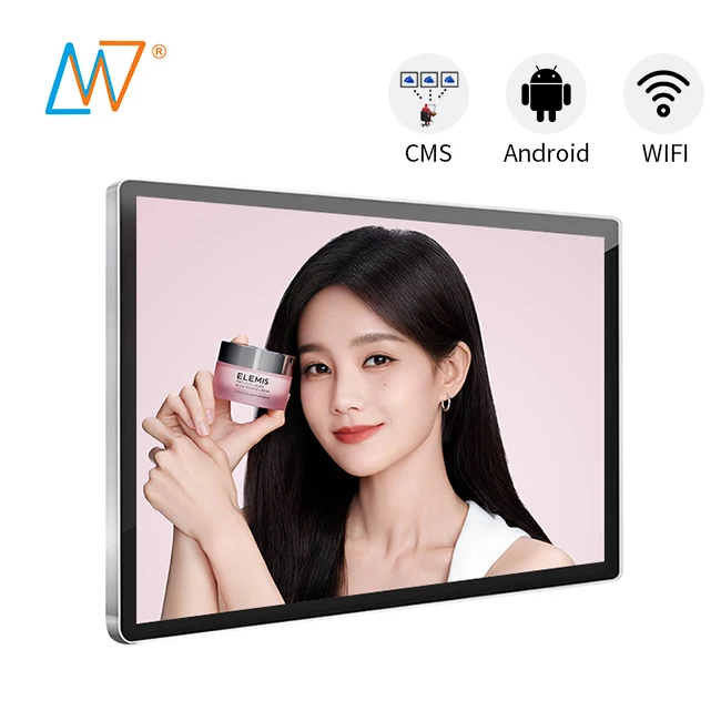 Коммерческий 27 дюймов беспроводной настенный рекламный монитор android 3g Wi-Fi программируемый ЖК-дисплей