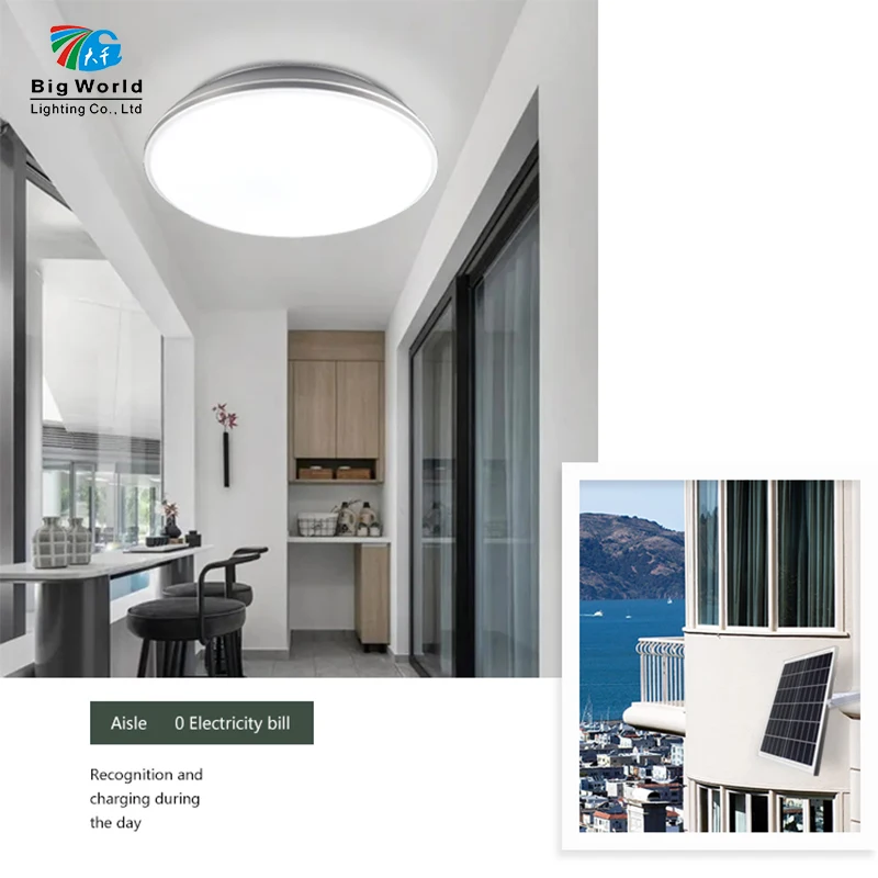 100W Factory Price Ceiling Light Solar Wall Lights Outdoor Solar Light