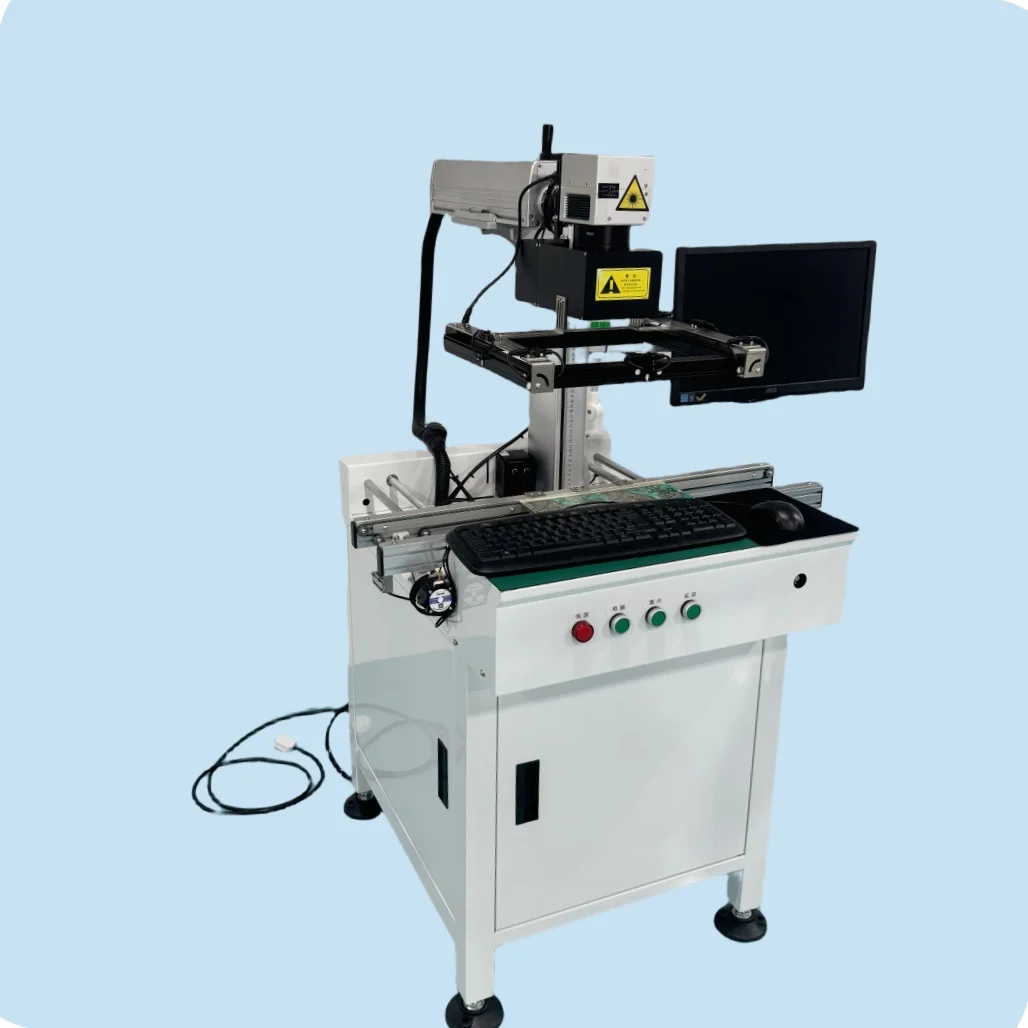 5W Desktop Automatic  CCD Visual Positioning Laser Etching PCB Laser Marking Machine for SMT Process Line