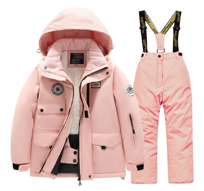 Professional Unisex XL Winter Ski Suit Windproof Waterproof Coat Kids Thick Warm Snow Play Full Set Heated Feature Plus Adults