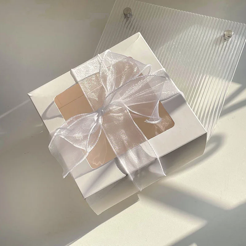 Custom Logo Transparent Cake Box with PVC Window Paper Cardboard Pastry Box For Food PVC Packaging Cake Boxes