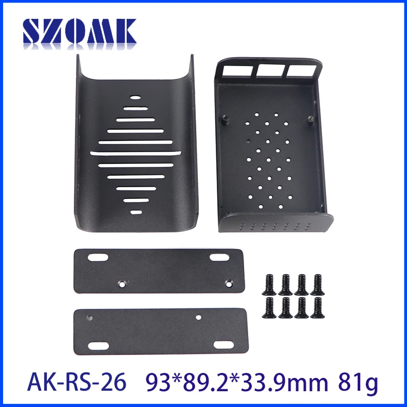 SZOMK AK-RS-26 93*89.2*33.9mm Wholesale Extrusion Customized Wallmount Aluminum Enclosures Box For Raspberry Pi 4B