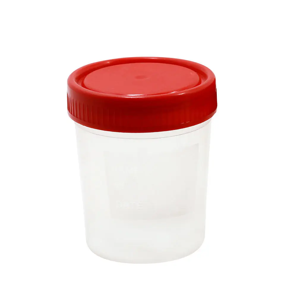 Disposable Medical Specimen Container 120ml Plastic Bottle Urine Collection Specimen Containers
