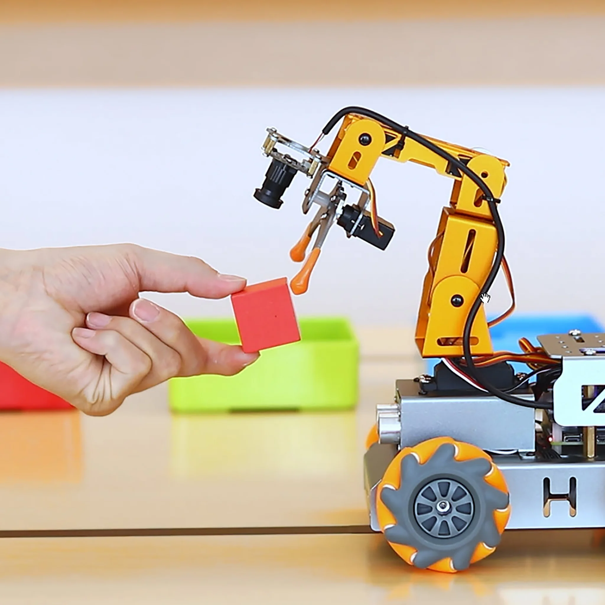 MasterPi AI Vision Robot Mecanum колесо шасси умный робот с роботом Arm OpenCV обучение