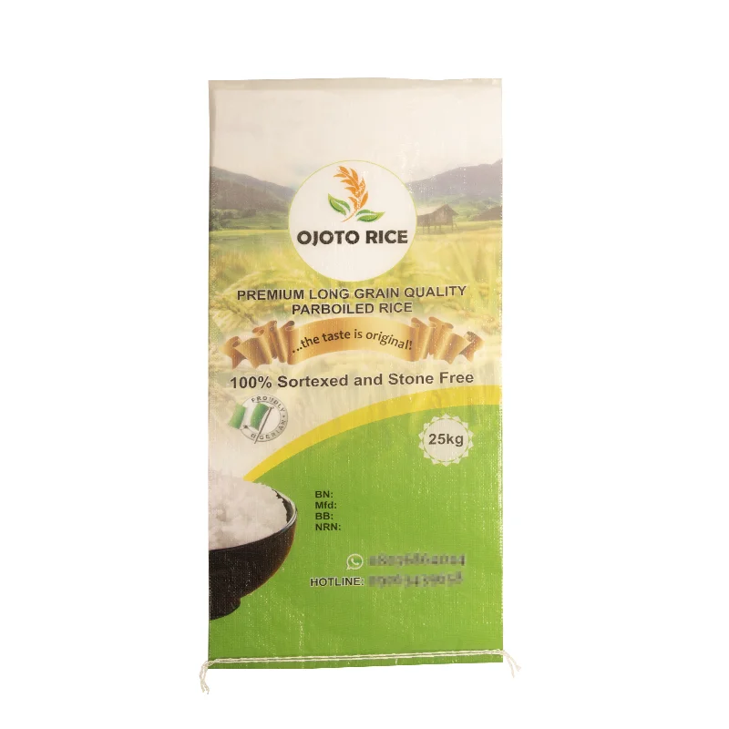 Custom Laminated American Rice Bag Packing For Flour 10Kg 25Kg 50Kg Pp Rice Bag With Printing And Lamination