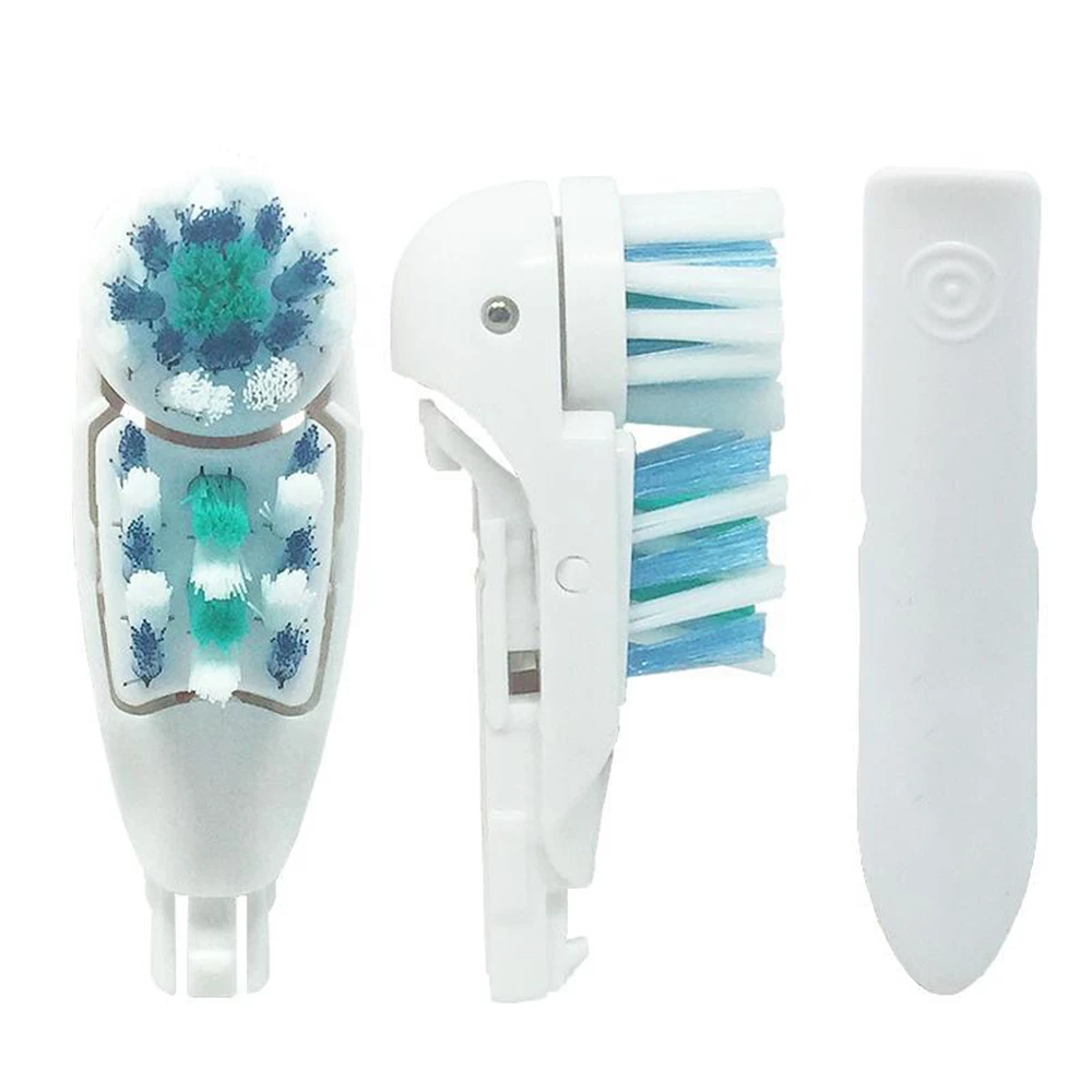 Double cleaning 4 Pcs Toothbrush Heads Replacement For Oral B 3733 4732 4734 Brush Heads