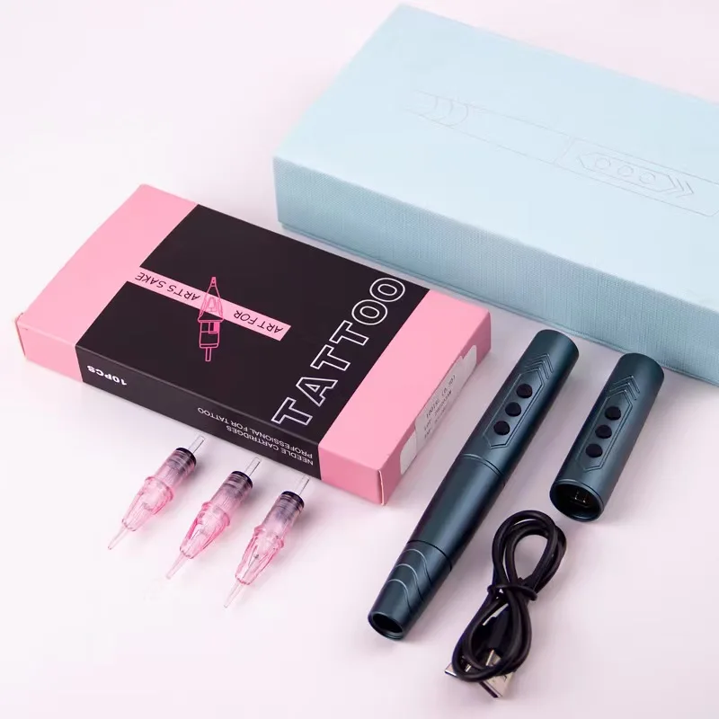 CNC Tattoo Supply Rechargeable Magnetic Battery Tattoo Machine Gun Pen Wholesale Electric Wireless Rotary Tattoo Machine