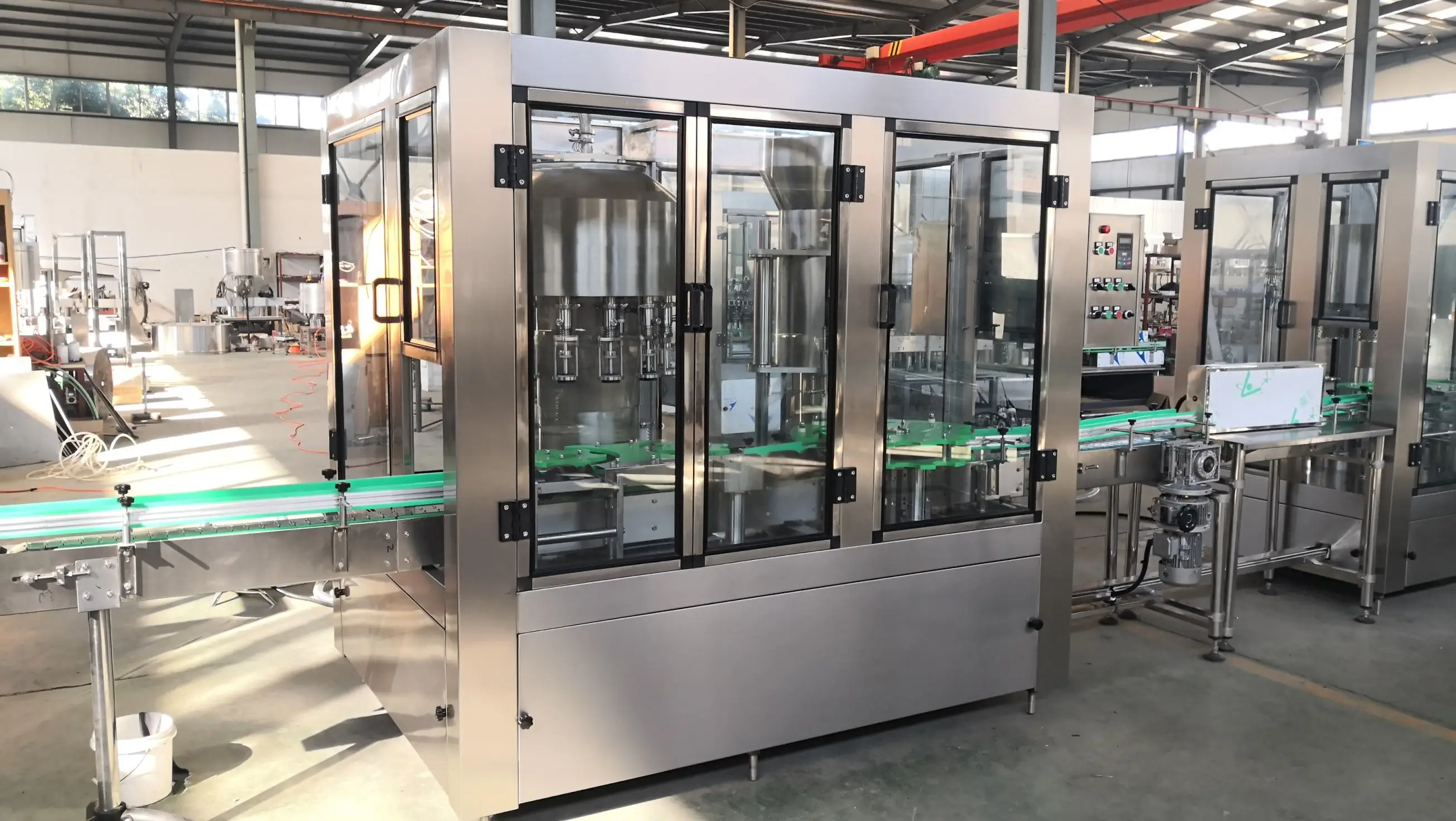 Wine Whisky Vodka Liquid Bottling Production Line  Machine 3 in 1 Glass Bottle Filling Machine Line