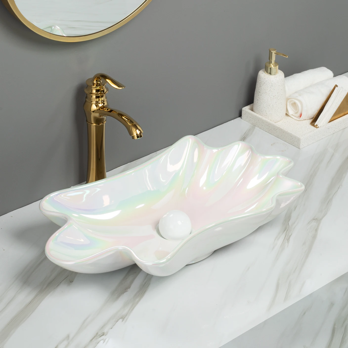 Bathroom Counter Basin Fashionable SINK Special Shape Colorful Washbasin Easy To Clean Art Basin