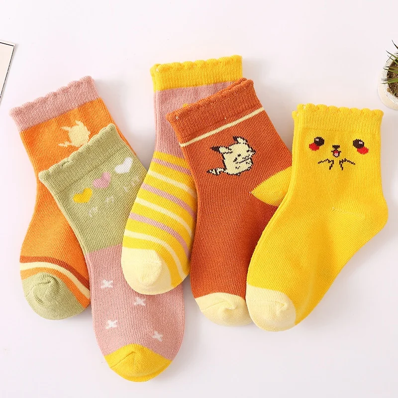 New Style Custom Logo Cotton Boys Girls Socks Kids Spring Autumn Socks Cartoon Tube Toddler Kids Socks With Grip