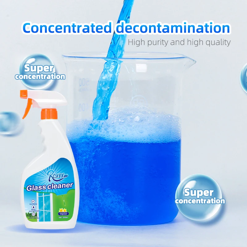 Wholesale factories 20L 25L Barrels Car windows Strong Decontamination Glass Cleaner Liquid Spray For Household