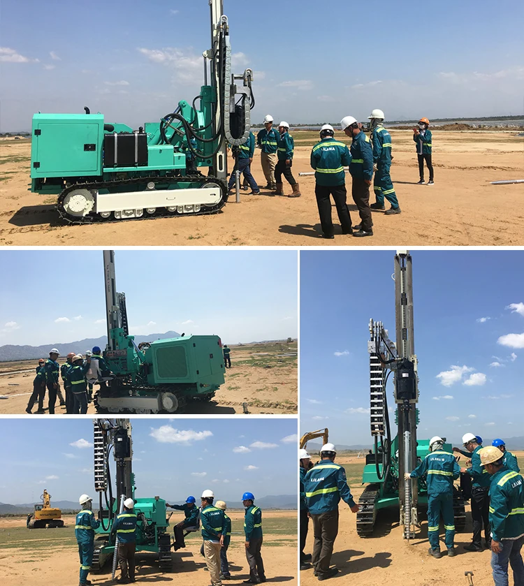 Hydraulic press driver well machine borehole blasting rig hole diamond drilling rig pipe well machine