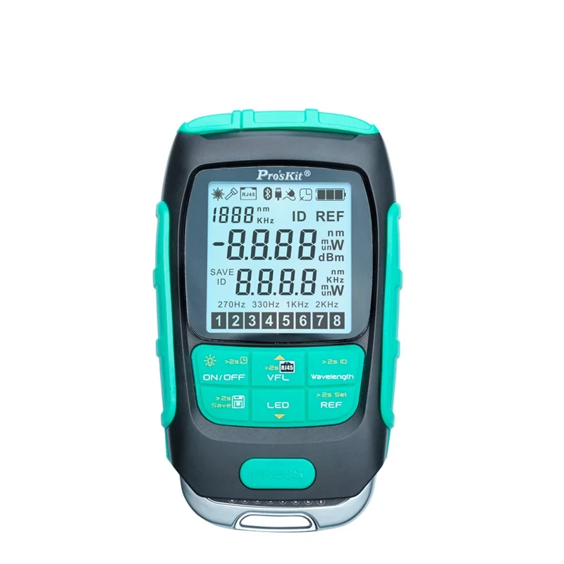 Proskit MT-7615 MT-7616 4in1 Li-Lion Battery Optical Power Meter Visual Fault Locator Network Cable Tester VFL