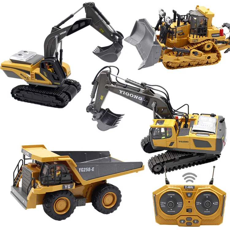 Hot sales list 1 8 rc hydraulic excavator toy radio control car remote control rc excavator toy