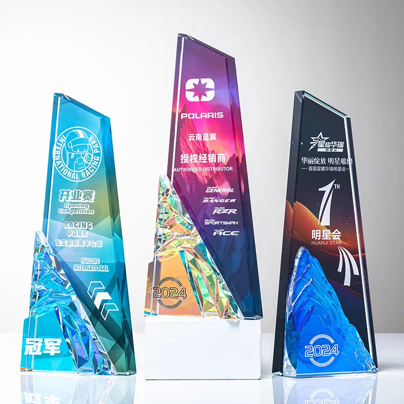 Blank Clear Diamond Crystal Trophy For Personalized Gifts K9 crystal trophy cup high quality crystal award