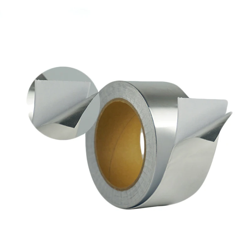 High Temperature Heat Resistance Waterproof Conductive Self Adhesive Hit Bitumen HVAC Al Aluminium Butyl Aluminum Foil Tape Roll