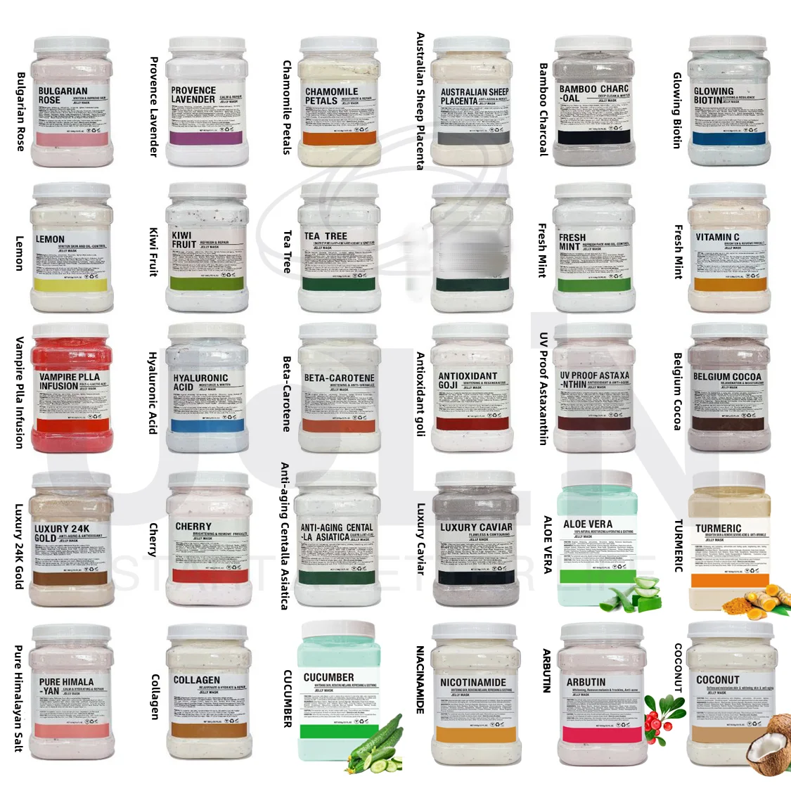 Гидрожелейная маска для лица 50 ароматизаторов 650 г