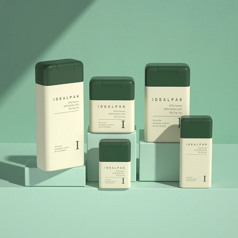 Hot Sale Shampoo Bottles Empty 50ml 100ml 150ml 250ml 370ml PE Plastic Container with Disc Top Cap Hair Gel Lotion Bottles