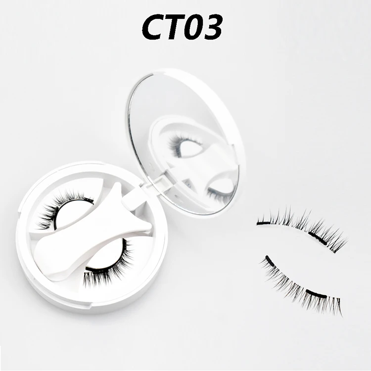 Wholesale Private Label Travel Reusable  Easy To Wear Magnetic Clip Eye Lashes Kit without Glue Quantum Magnetic Lashes